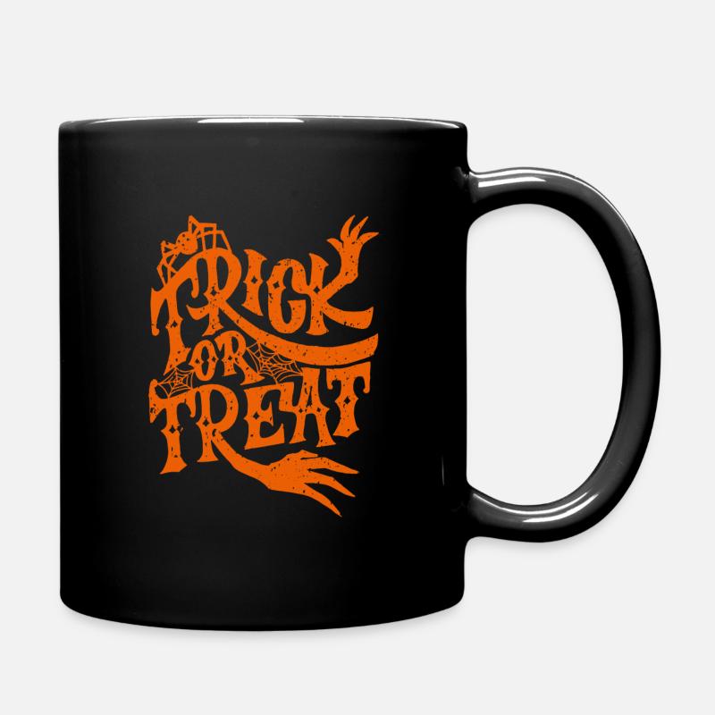 Trick Or Treat | Grunge Halloween Design - Tasse einfarbig - Schwarz