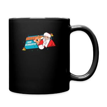 Süßes Rentier Weihnachtsgeschenk Weihnachtsmann - Tasse einfarbig - Schwarz - Rechts