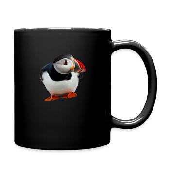 puffin - Full Colour Mug - black - Right
