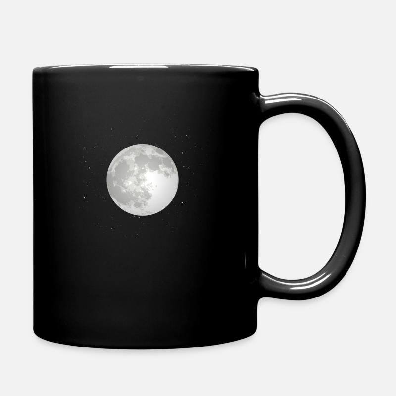 Mond - Tasse einfarbig - Schwarz