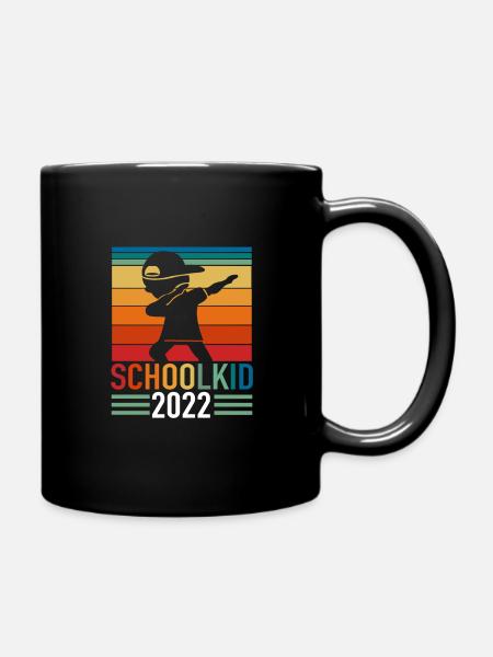 Back to school Boys Schoolchild 2022 Dabbing - Full Colour Mug - black