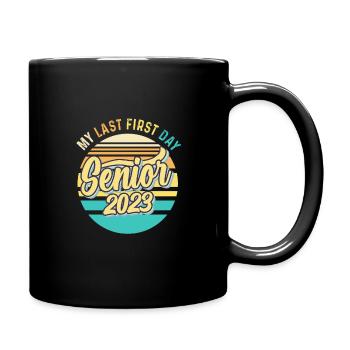 Mon dernier premier jour de classe senior de 2023 - Mug uni - noir - Droite