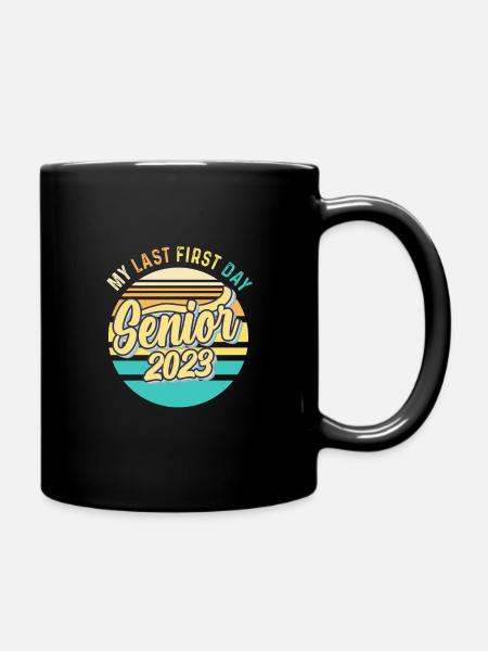 Mon dernier premier jour de classe senior de 2023 - Mug uni - noir