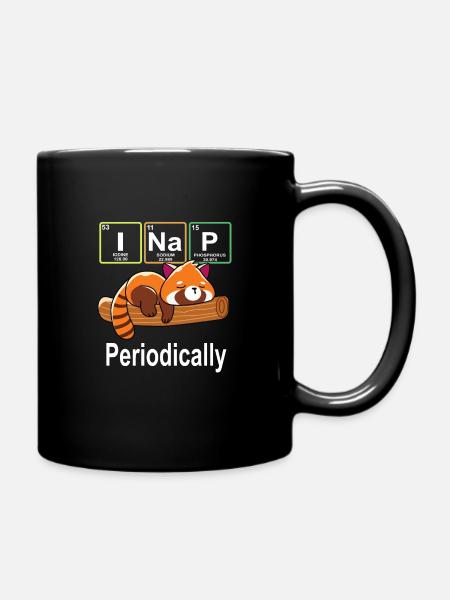 T-shirt Panda Rouge I Nap - Mug uni - noir