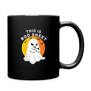 Halloween - Ghost this is boo sheet - Full Colour Mug - black - Right