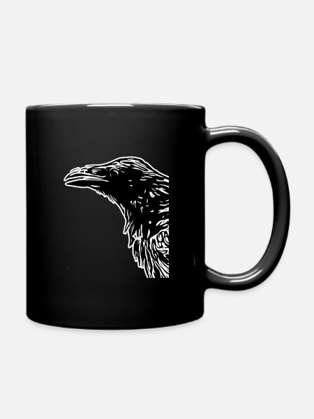 Crow - Full Colour Mug - black