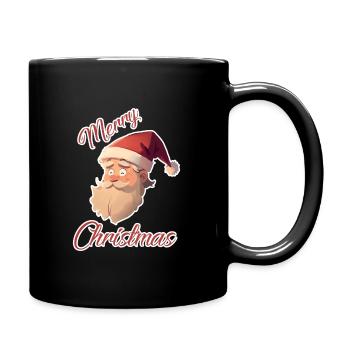 Happy Santa (Stroke) - Full Colour Mug - black - Right
