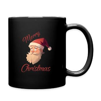 Happy Santa - Full Colour Mug - black - Right