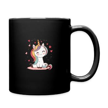 Good Feeling Unicorn - Full Colour Mug - black - Right