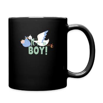 It´s a boy - Tasse einfarbig - Schwarz - Rechts