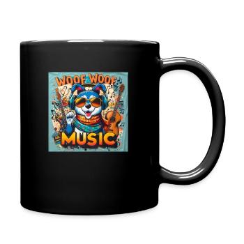 the music of the dog - Full Colour Mug - black - Right