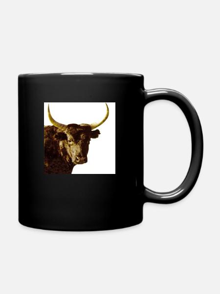 taureau de camargue - Mug uni - noir