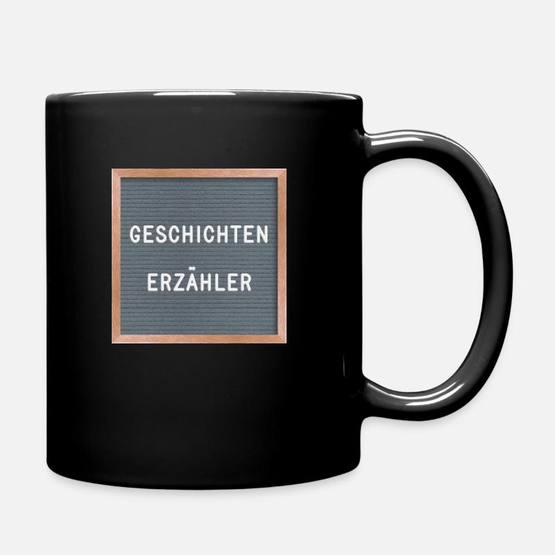 Geschichtenerzähler - Tasse einfarbig - Schwarz