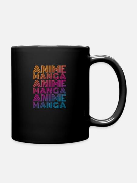 Anime Manga - Tasse einfarbig - Schwarz