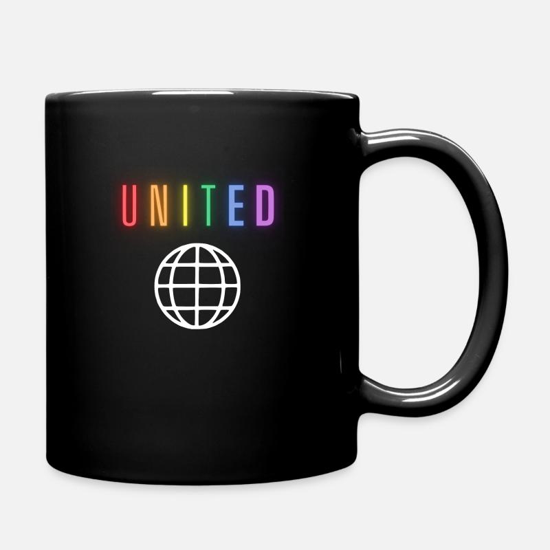 United - Neon - Front only - Tasse einfarbig - Schwarz