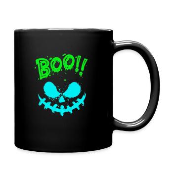 Halloween Scary Face, Boo - Mug uni - noir - Droite