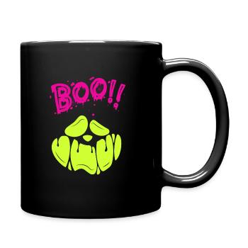 Halloween Scary Face, Boo - Mug uni - noir - Droite