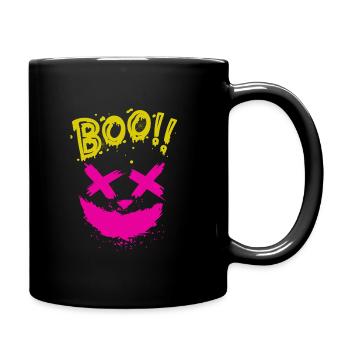 Halloween Scary Face, Boo - Mug uni - noir - Droite