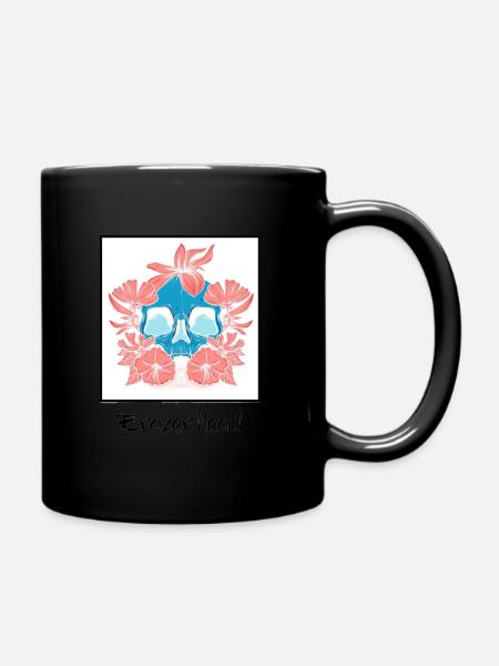 Skull - Full Colour Mug - black