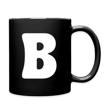 B - Tasse einfarbig - Schwarz - Rechts