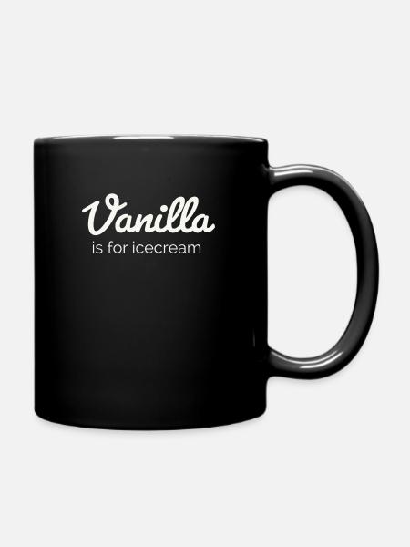 Vanilla - Tasse einfarbig - Schwarz