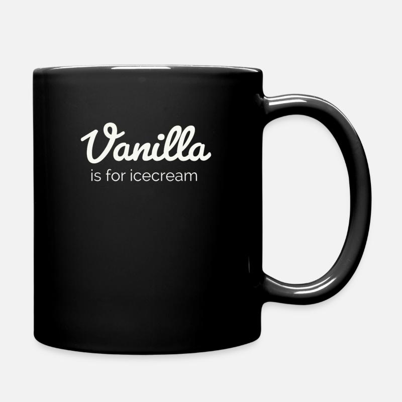 Vanilla - Tasse einfarbig - Schwarz