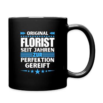 Florist matured to perfection - Full Colour Mug - black - Right