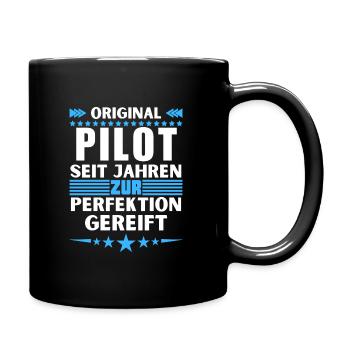 Pilote mûri à la perfection - Mug uni - noir - Droite