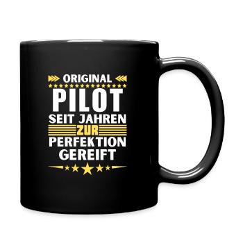 Pilote mûri à la perfection - Mug uni - noir - Droite