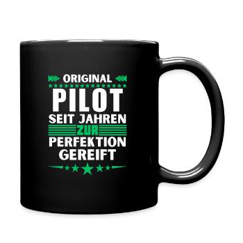 Pilote mûri à la perfection - Mug uni - noir - Droite