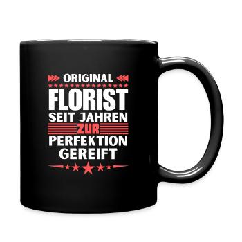 Florist matured to perfection - Full Colour Mug - black - Right