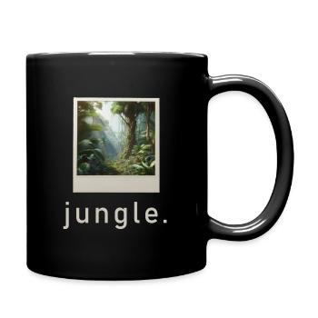 Jungle Vibe Rétro Photo - Mug uni - noir - Droite