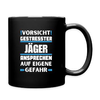 Ne parlez pas à des chasseurs stressés ! - Mug uni - noir - Droite