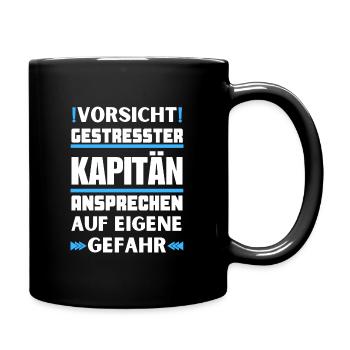 Ne parlez pas à un capitaine stressé ! - Mug uni - noir - Droite