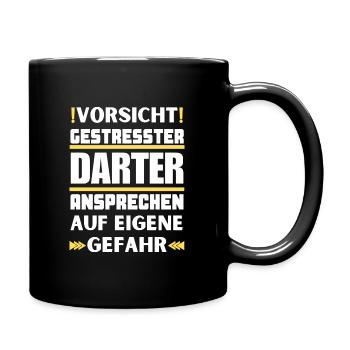 Don't talk to stressed darter! - Full Colour Mug - black - Right