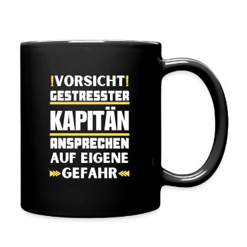Ne parlez pas à un capitaine stressé ! - Mug uni - noir - Droite