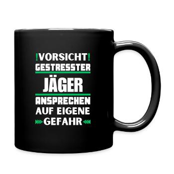 Ne parlez pas à des chasseurs stressés ! - Mug uni - noir - Droite