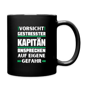 Ne parlez pas à un capitaine stressé ! - Mug uni - noir - Droite