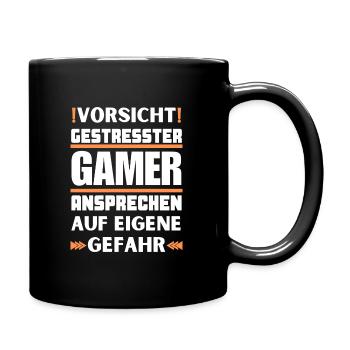 Don't appeal to stressed gamers! - Full Colour Mug - black - Right