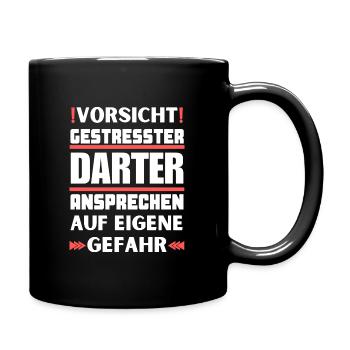 Don't talk to stressed darter! - Full Colour Mug - black - Right