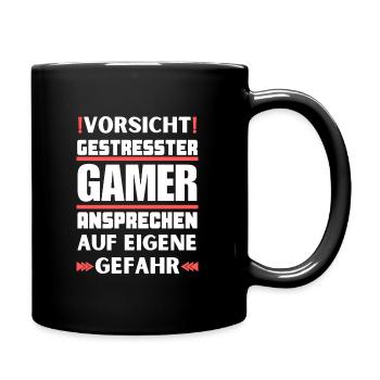 Don't appeal to stressed gamers! - Full Colour Mug - black - Right