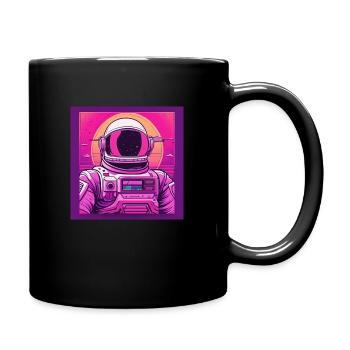The space captain - Tasse einfarbig - Schwarz - Rechts