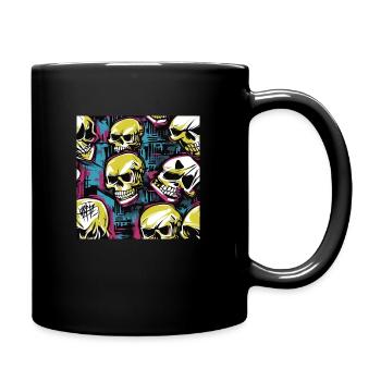 urban street skull#1 - Full Colour Mug - black - Right