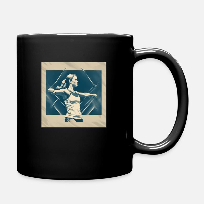 Athletics Woman - Tasse einfarbig - Schwarz