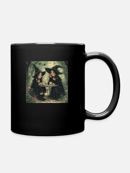Sorcières au thé de l’après-midi - Mug uni - noir