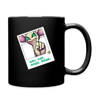 One More Word - Tasse einfarbig - Schwarz - Rechts