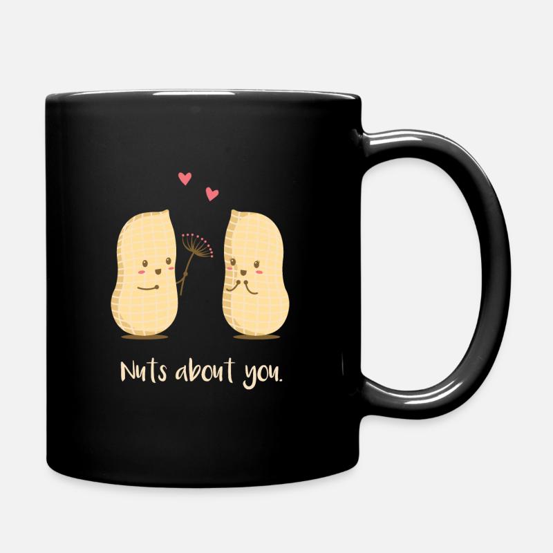 Nuts About You-Liebe-Valentinstag Geschenk Paare - Tasse einfarbig - Schwarz
