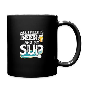 Stand Up Paddling - Stand-up Paddle - SUP Gift - Full Colour Mug - black - Right