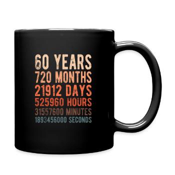 60e anniversaire - 60 ans - Mug uni - noir - Droite