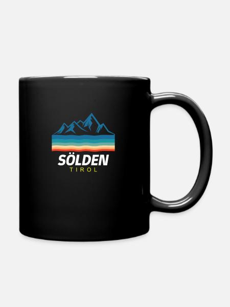 Cadeau de ski de ski de Sölden Tirol - Mug uni - noir